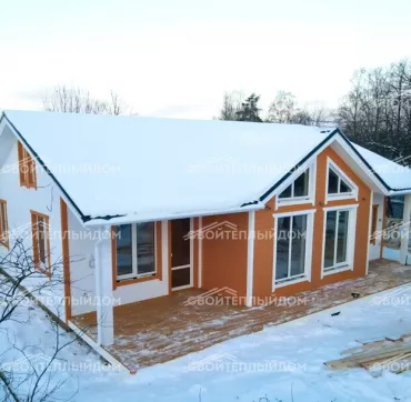 Каркасный дом 10,2х13,7м