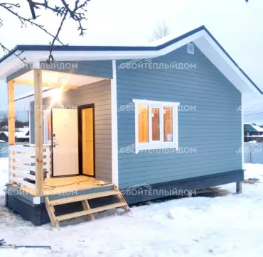 Каркасный дом 6,0х7,5м