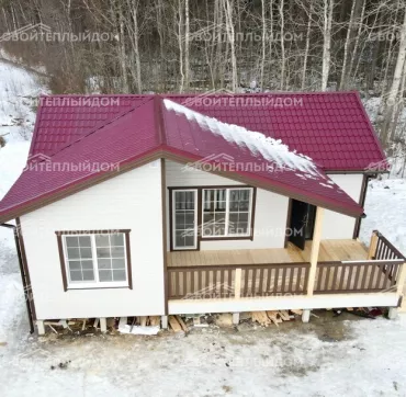 Каркасный дом 9,0х10,0м