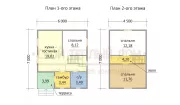 Каркасный дом 6х7 КМ-11