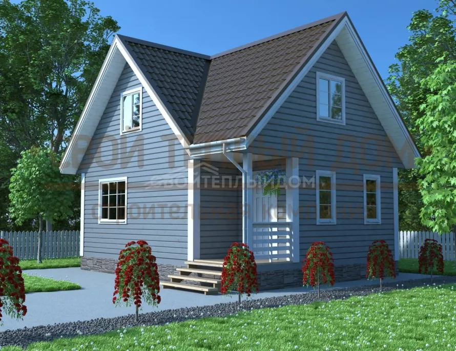 Каркасный дом 6х8 КМ-30