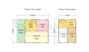 Каркасный дом 6х6 КМ-36