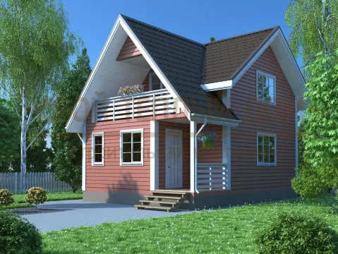 Каркасный дом 6х8 КМ-40