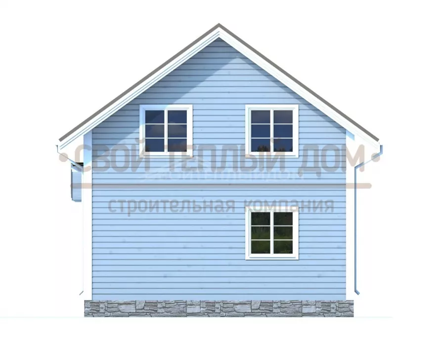 Каркасный дом 7х7 КД-18