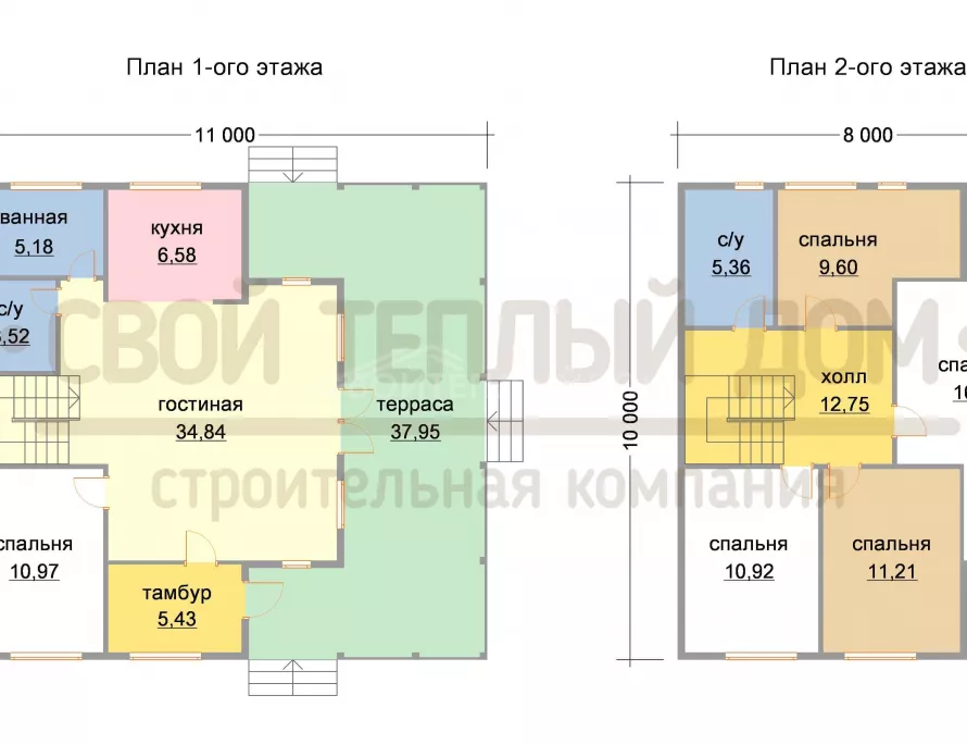 Каркасный дом 10х11 КД-45