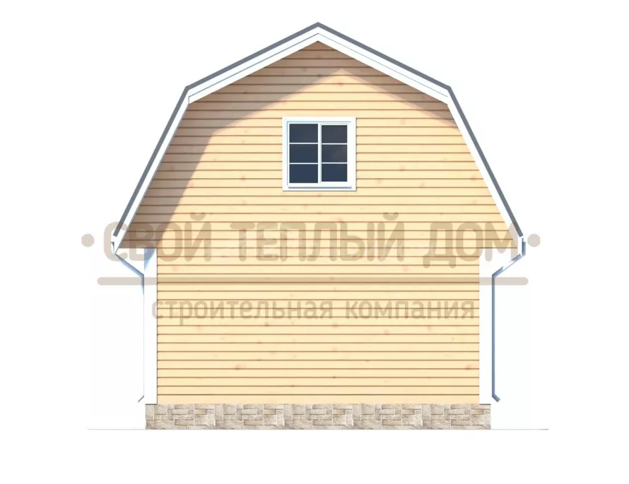 Дом из бруса 6х8 ДМ-17