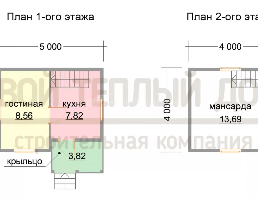 Дом из бруса 4х5 ДМ-34