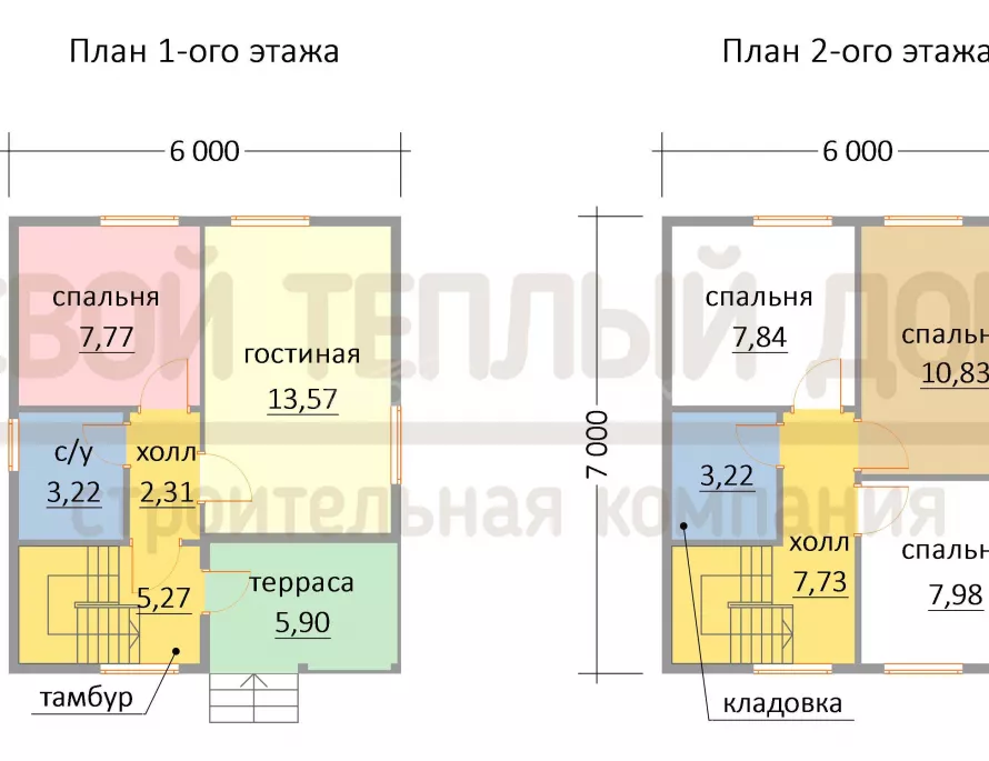 Дом из бруса 6х7 ДД-31