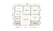 Каркасный дом 9х11,5 К-34