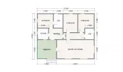 Каркасный дом 9,5х12,5 К-35