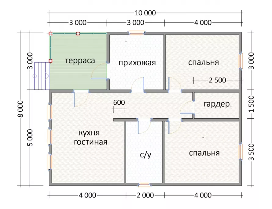 Финский дом 8х10 К-27