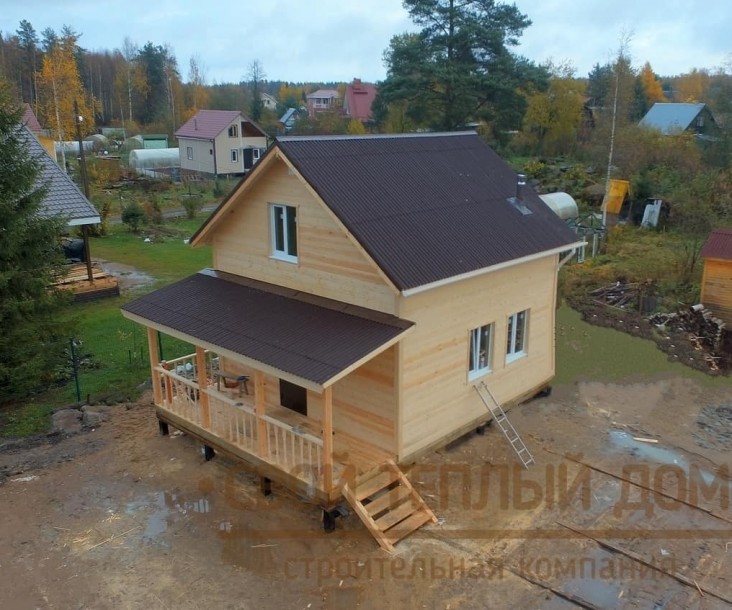 Каркасный дом 6х6м фото 1