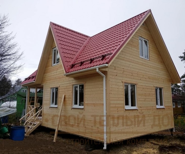 Каркасный дом 6х9м фото 8