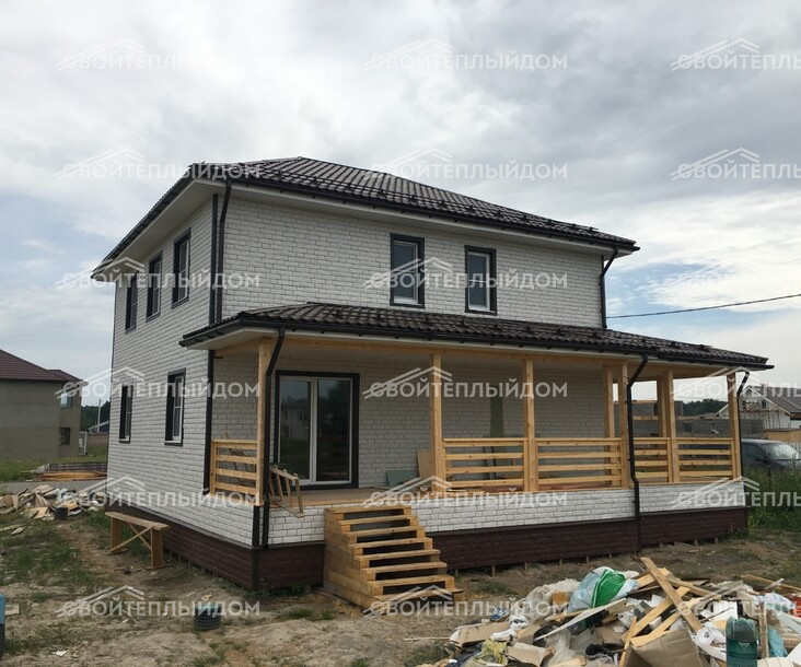 Каркасный дом 9,0х9,5м фото 6