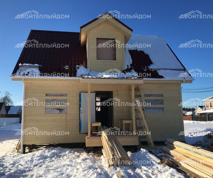 Каркасный дом 6,0х8,0м фото 22