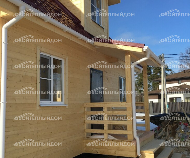 Каркасный дом 6,0х8,0м фото 6