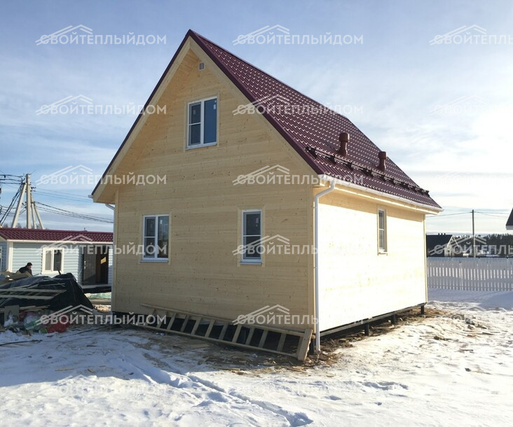 Каркасный дом 6,0х8,0м фото 4