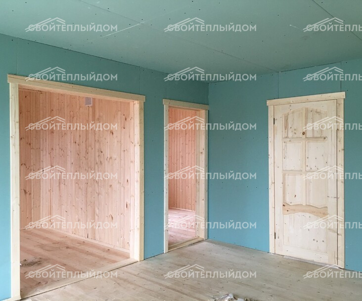 Каркасный дом 7,5х10,0м фото 18