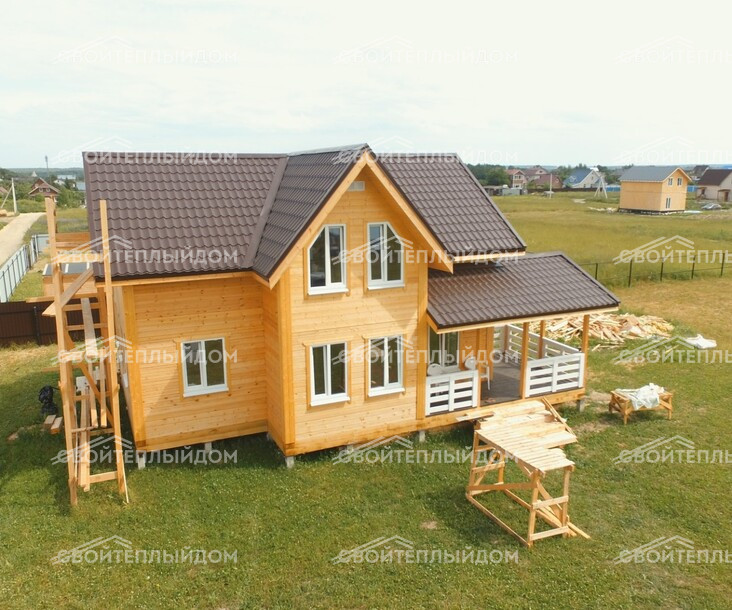 Брусовой дом 7,5х9,5м фото 3