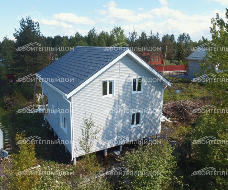 Каркасный дом 8,0х9,0м фото 3