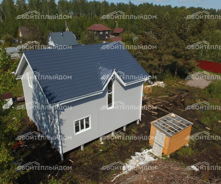 Каркасный дом 8,0х9,0м фото 4
