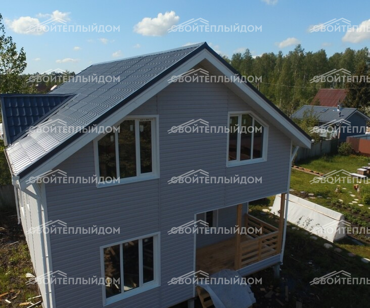 Каркасный дом 8,0х9,0м фото 5