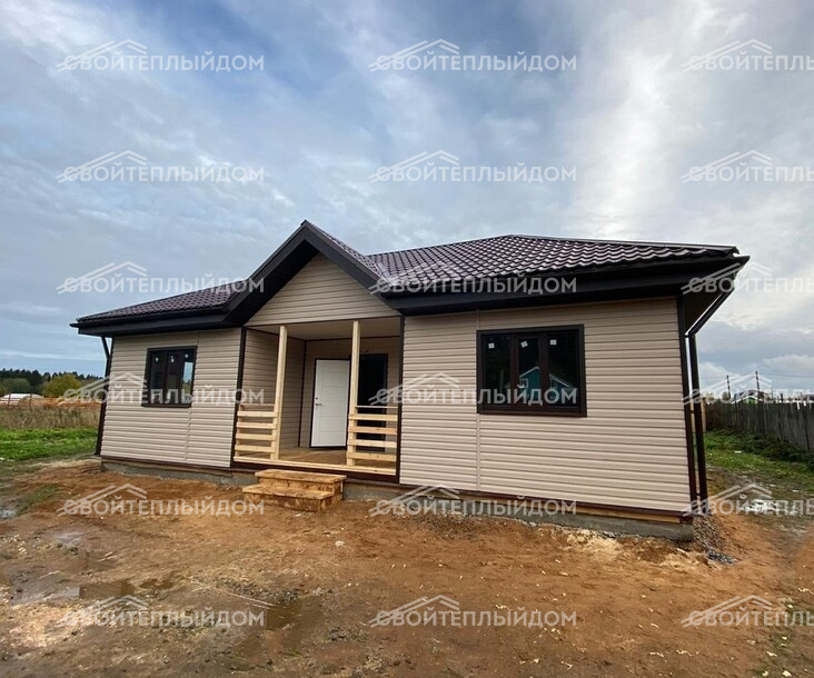 Каркасный дом 8,0х12,0м фото 7