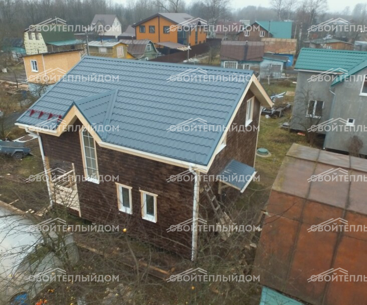 Каркасный дом 8,0х8,0м фото 3