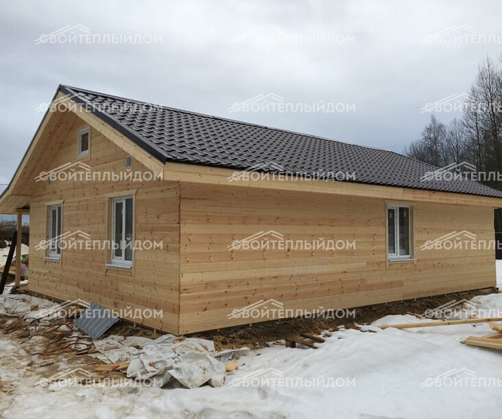 Каркасный дом 8,5х10,0м фото 8
