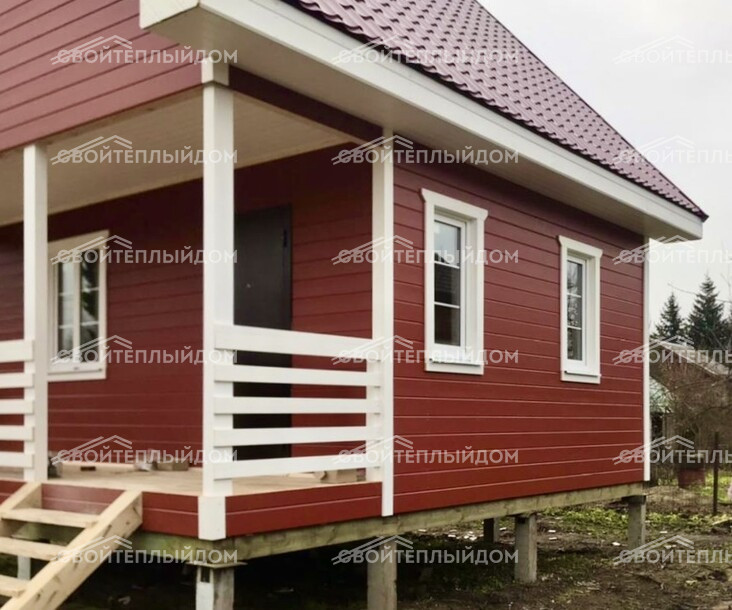 Каркасный дом 6,0х6,0м фото 2