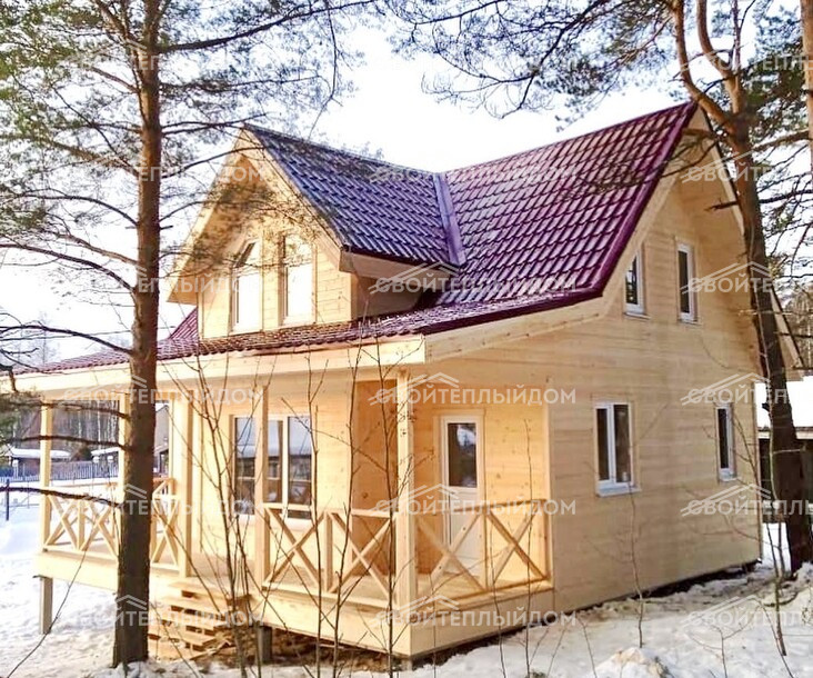 Каркасный дом 8,5х8,5м фото 1