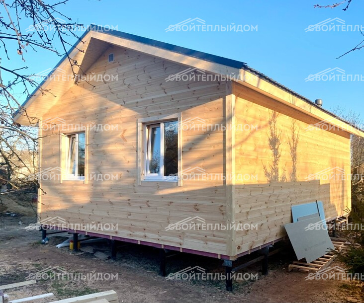 Каркасный дом 6,0х9,0м фото 2