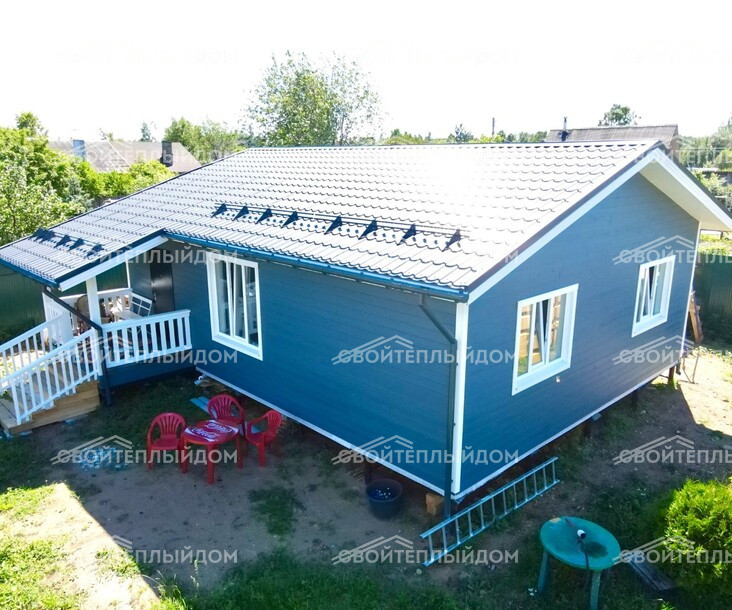 Каркасный дом 8,0х10,0м фото 2
