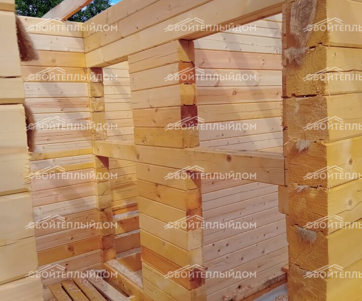 Дом из бруса 7,0х9,0м фото 10
