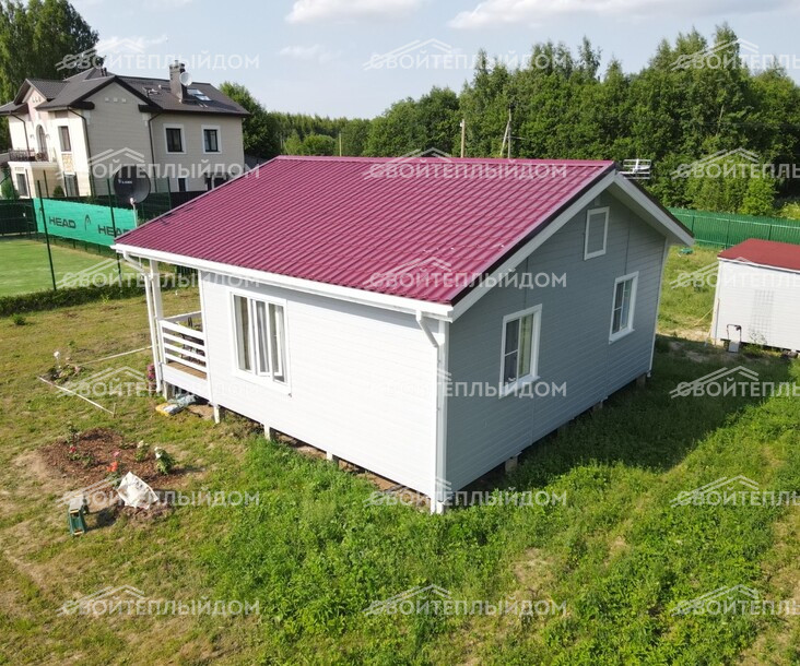Каркасный дом 8,0х8,0м фото 3