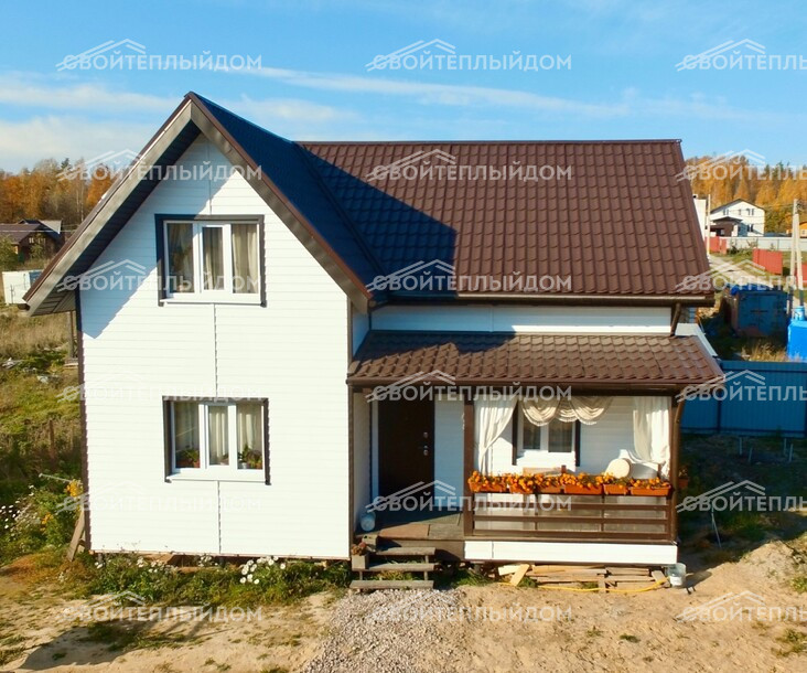 Каркасный дом 7,0х9,0м фото 1