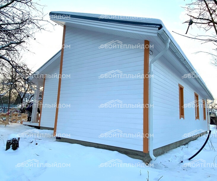 Каркасный дом 10,2х13,7м фото 12