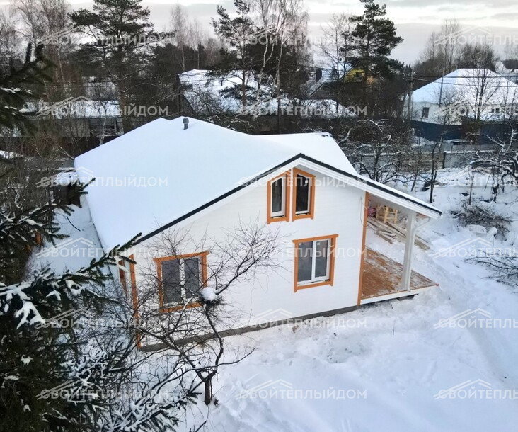 Каркасный дом 10,2х13,7м фото 4