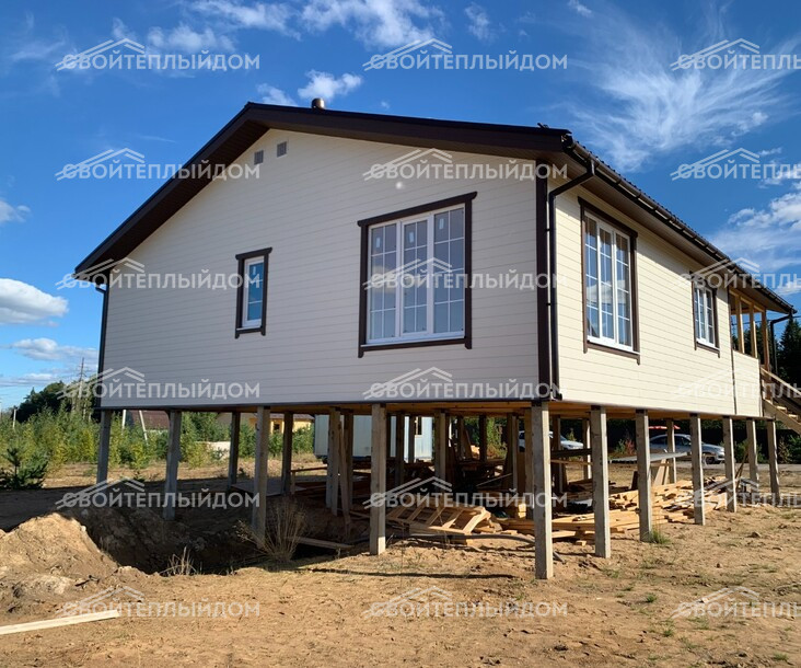Каркасный дом 10,5х12,5м фото 9